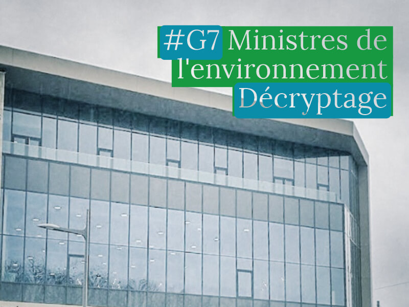 Analyse G7 ministérielle environnement