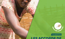 Couverture Note de plaidoyer sur les accords de libre échange