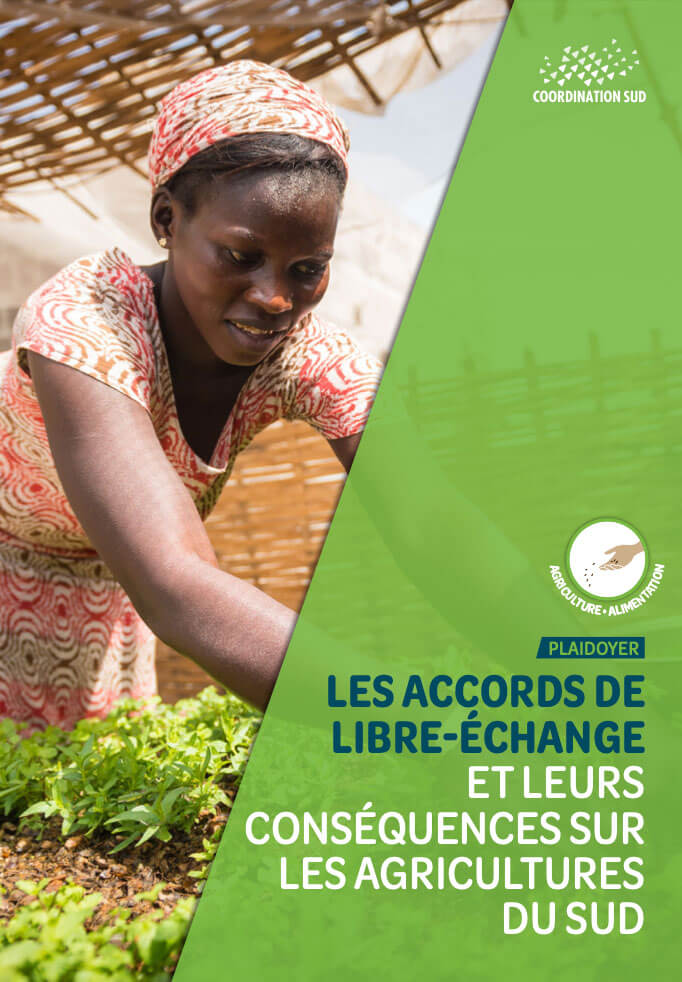 Couverture Note de plaidoyer sur les accords de libre échange