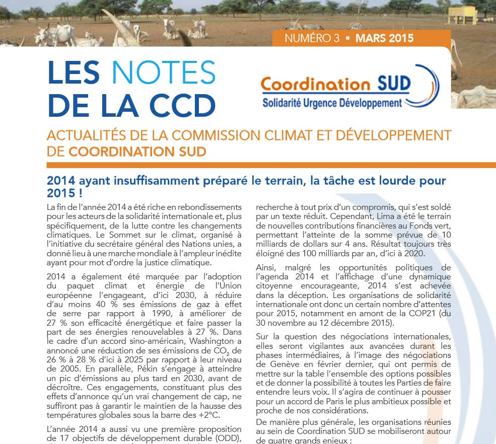 Notes de la CCD n3
